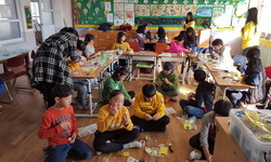 부석초등학교에서 펼치는 과학창의 만들기  체험 교실