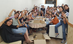 이주여성, 외국인근로자에 후원물품 배분